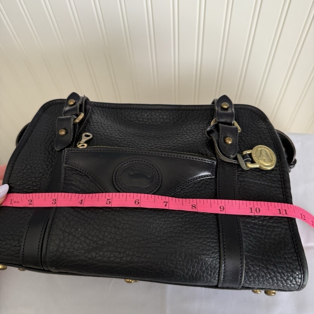 DOONEY & BOURKE CLASSIC MEDIUM SIZE BLACK PEBBLED LEATHER SHOULDER BAG PURSE - Picture 13 of 16